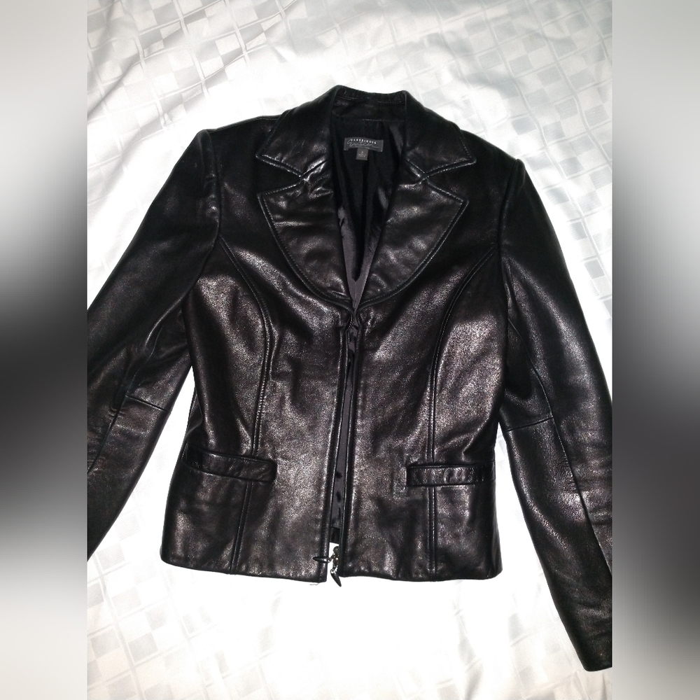 Classiques by Entier Black Leather Jacket